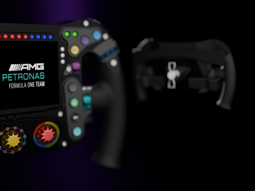 梅赛德斯f1方向盘的3D模型缩略图